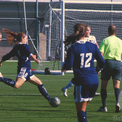 Women's Soccer wins 1-0 against St. FX. Photo by Alice Hebb