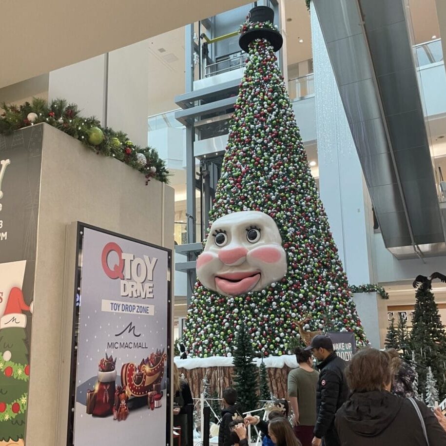 Woody the Talking Christmas Tree sprung to life once again at Mic Mac Mall in Dartmouth, Nova Scotia on Nov. 23, 2024. (Image credit: Toni Kleiner)