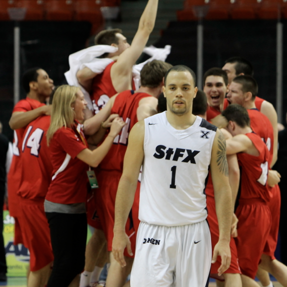 X-Men guard Tyrell Vernon doesn't want to look back. Photo by Shauna Brown.