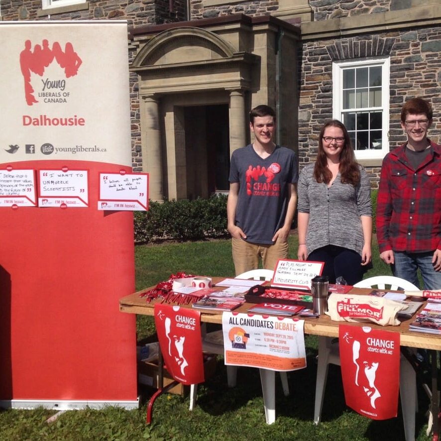 The Dalhousie Young Liberals. (Photo by Shelby Banks)
