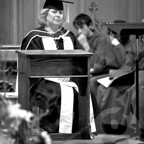 Leavitt at the installation ceremony. Photo by Pau Balite. Leavitt at the installation ceremony. Photo by Pau Balite.