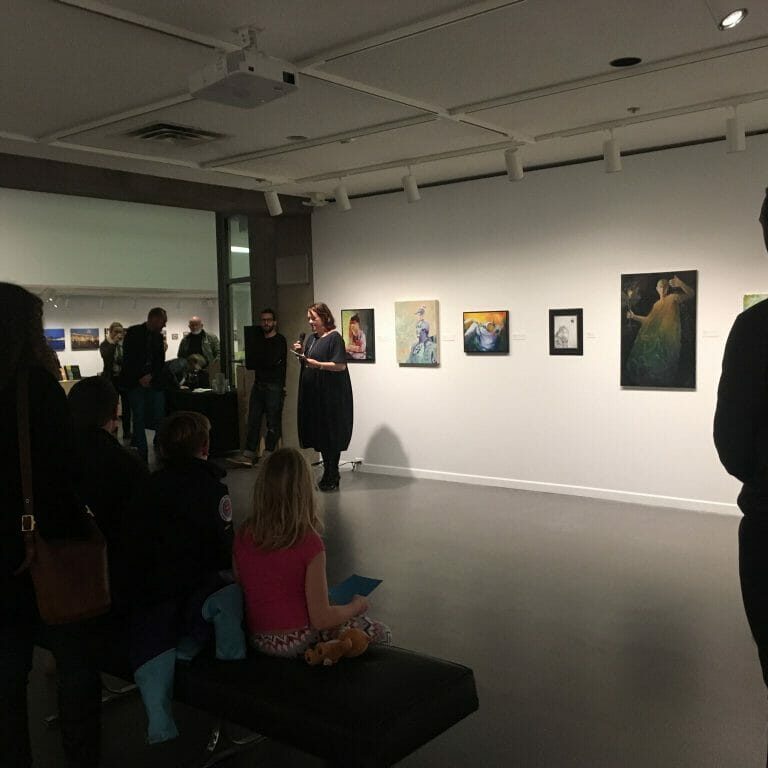 An old exhibit of the Dalhousie Art Gallery. (Creates' work is not pictured here.)