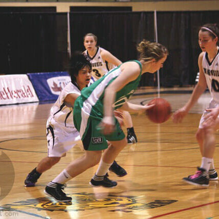 The Tigers left the league basement by zoning in on UPEI's attackers all game. Photo by Alice Hebb