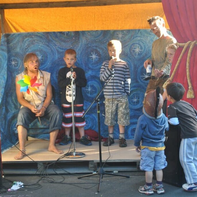 Everyone's a kid when the party's on the street. (Photo: Kat Moore)