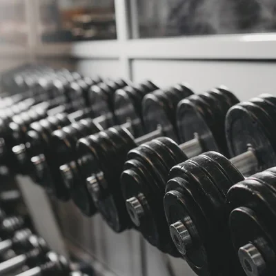 Rack of weights. Image credit: Depositphotos