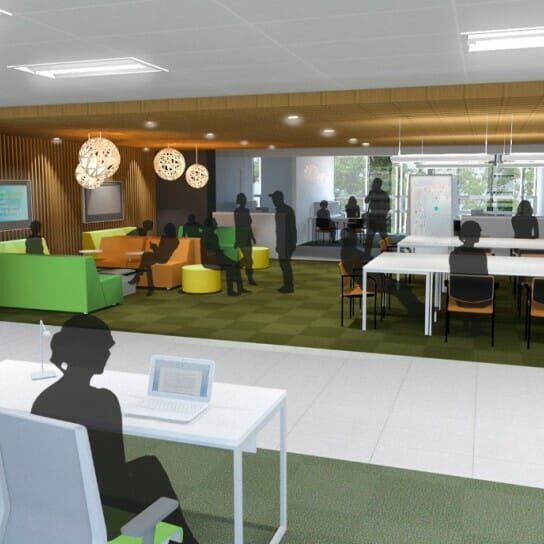 The new society collaboration hub (photo supplied by Lydon Lynch Architects)