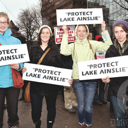 Frack off! Photo by Dan Corbett