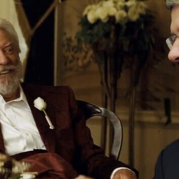 Who says politics can’t be fun? Stephen Harper shares a hearty laugh while discussing youth policy initiatives with longtime friend Coriolanus Snow.