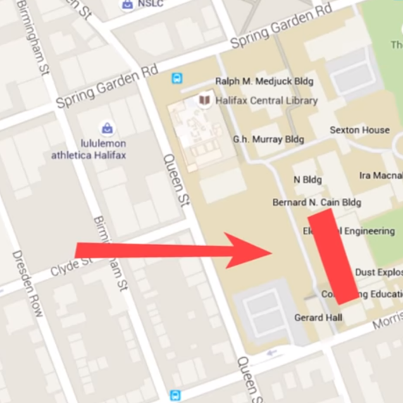 idea building Proposed location for a new building on Sexton Campus. (Photo via PLANifax on YouTube)