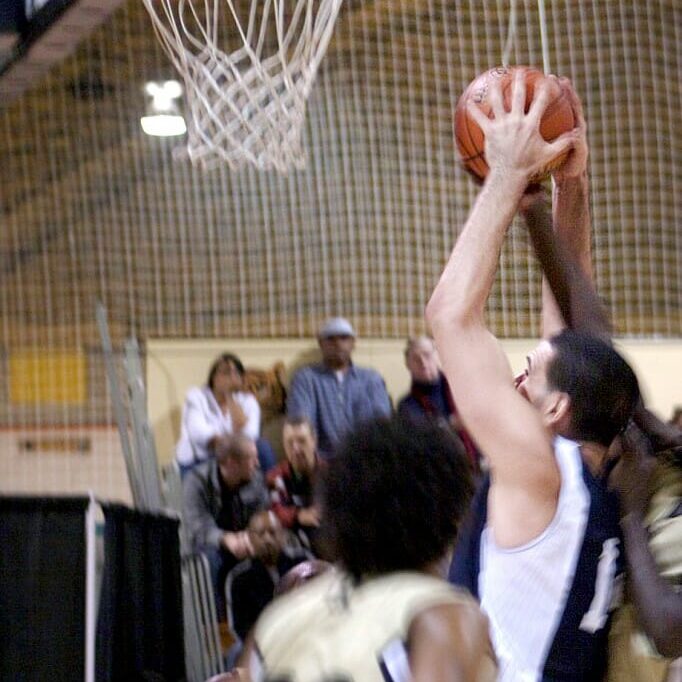 Men's basketball. Photo by Alice Hebb