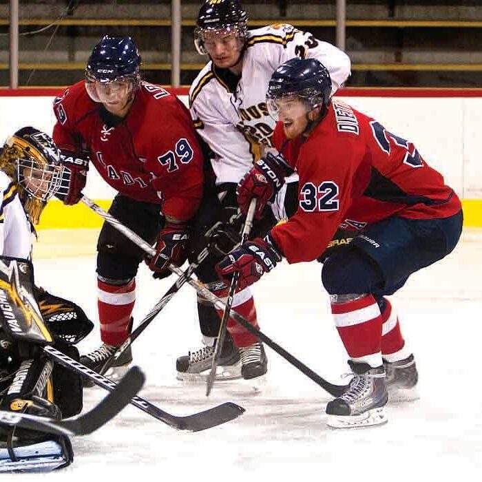 Wednesday night's hockey game. Photo by Martina Marien.