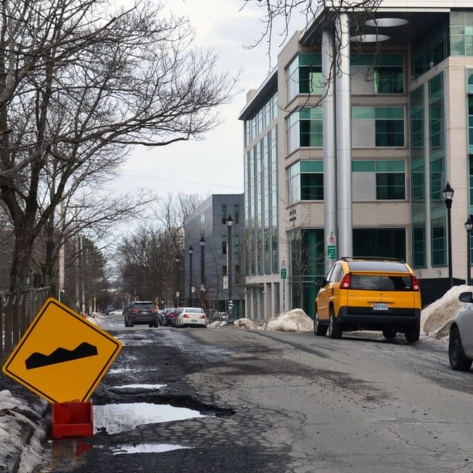 Is this pothole the back door to Narnia? (Photo by Kristie Smith)