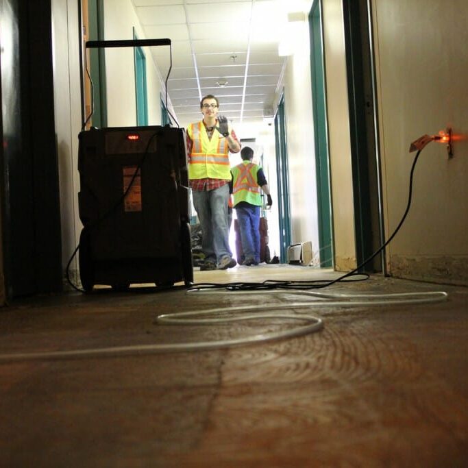 Crews are working daily to undo the damage. (Photo by Jasspreet Sahib)