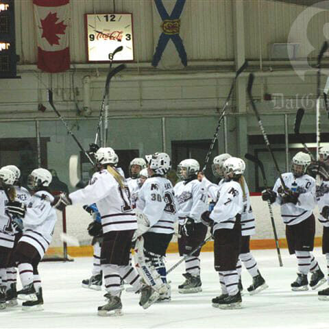 Saint Mary's hockey. Photo by Richard Lafortune