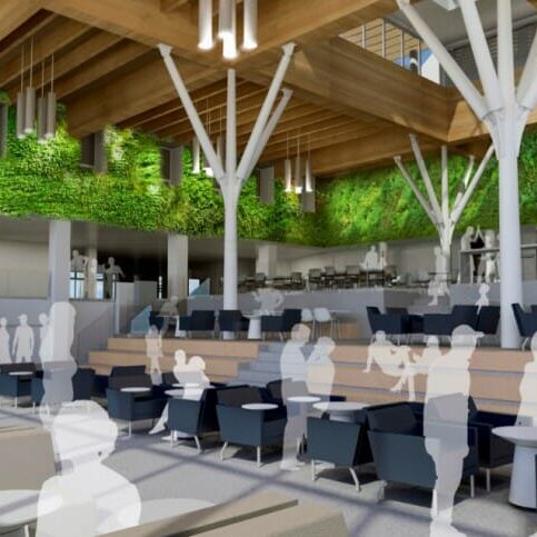 Keith Tufts says the new atrium may be a good concert venue (photo supplied by Lydon Lynch Architects)
