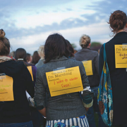 Read their backs, not their lips. Photo by Angela Gzowski