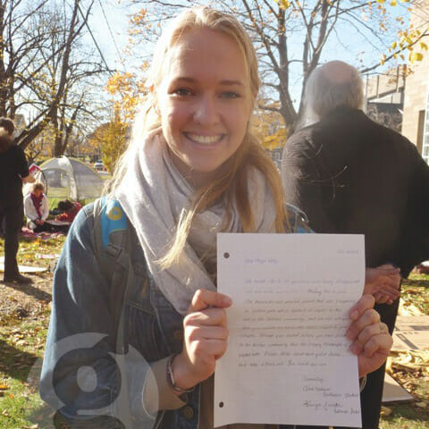 Claire Webber writes a letter to Mayor Kelly Claire Webber writes a letter to Mayor Kelly