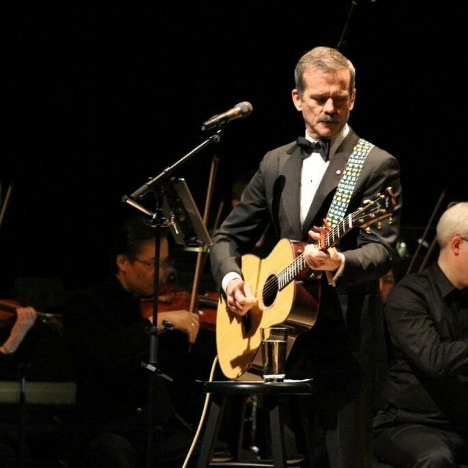 Chris Hadfield performs with Symphony Nova Scotia at the Rebecca Cohn Auditorium on February 17.
